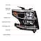 Spec-D Tuning 15-18 Chevy Tahoe Projector Headlights With LED- Right-Black 2LHP-TAH15JM-R-GO - alternate 7